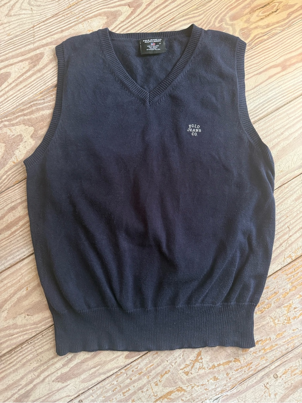 Polo Jeans Co. Ralph Lauren V-Neck Sweater Vest - Size M